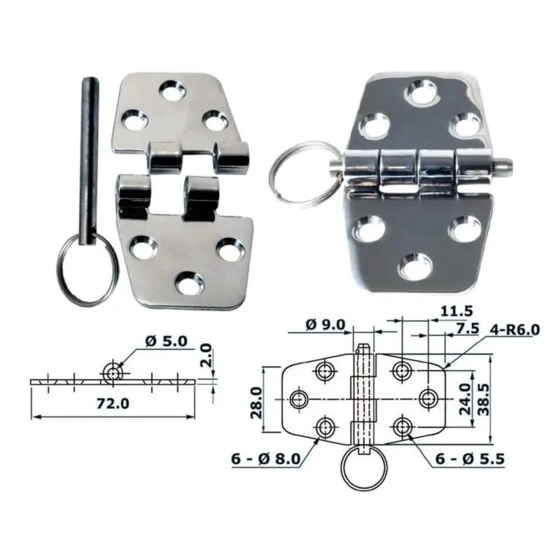 Ultime Pezzi Cerniera 2 mm