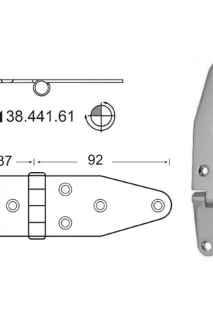 Nuova Collezione Cerniera 2 mm