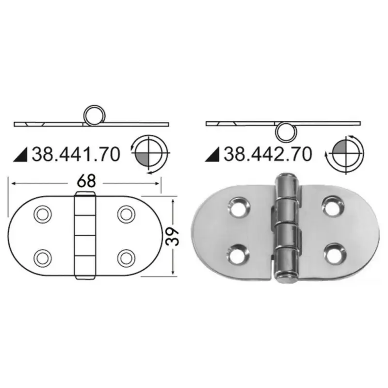 Prezzo Ridotto Cerniera 2 mm