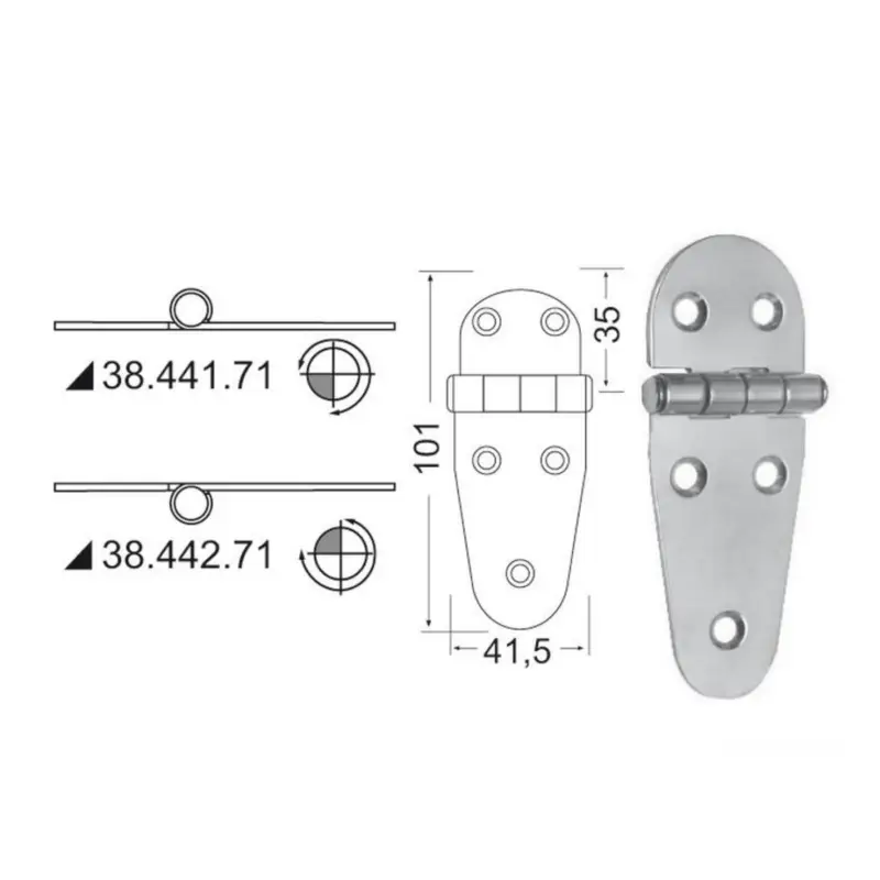 Prezzo Ridotto Cerniera 2 mm