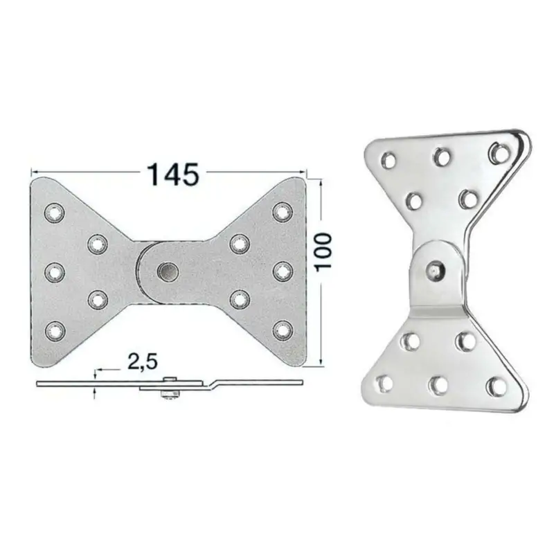 Nuova Collezione Cerniera 2,5 mm