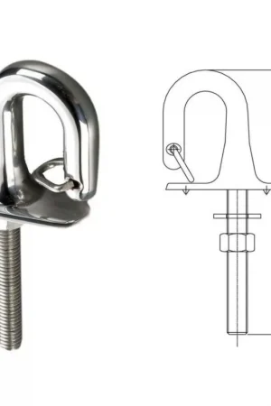 Anello con fermo a molla in acciaio inox Sconto