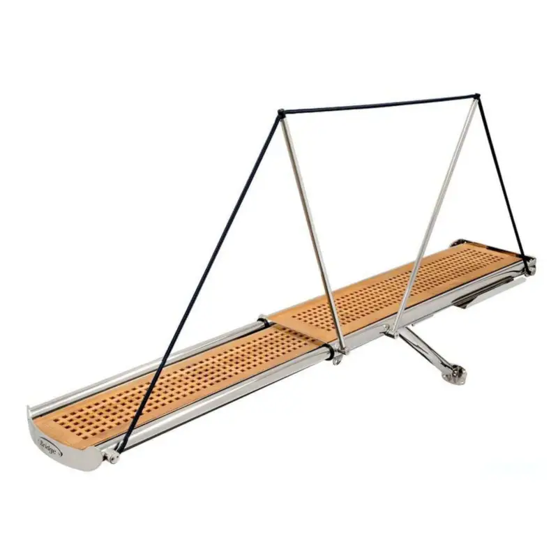 Passerella idraulica telescopica BRIDGE con struttura in acciaio inox AISI 316 lucidato a specchio Occasione
