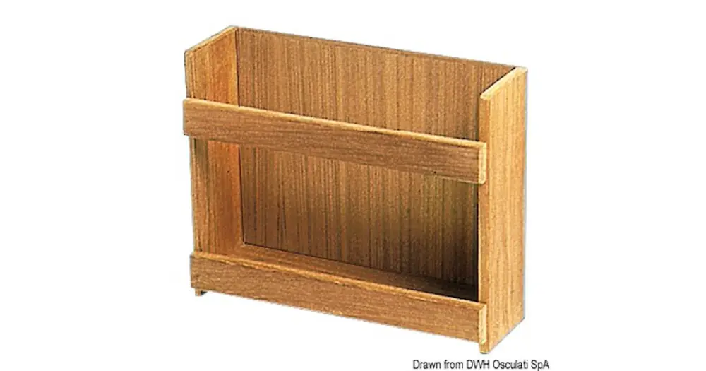 Porta barattoli teak316 x 101 x 254 mm Popolare