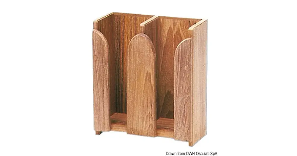 Porta tazze teak 212x103x250 mm Quantità Limitata