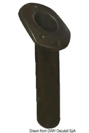 Ultimissimo Modello Portacanne polipr. ovale UV stab. nero 240 mm