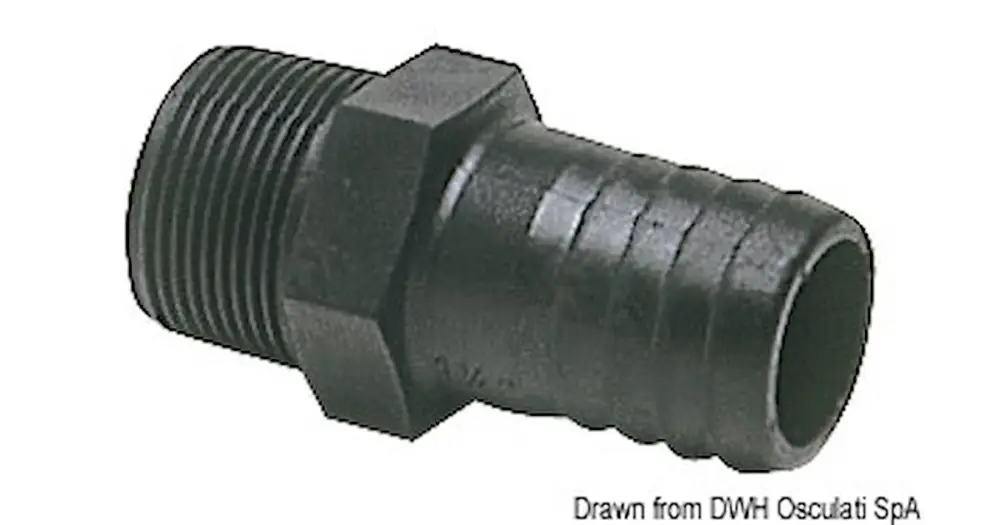 Portagomma nylon maschio 3/4" Compra Online