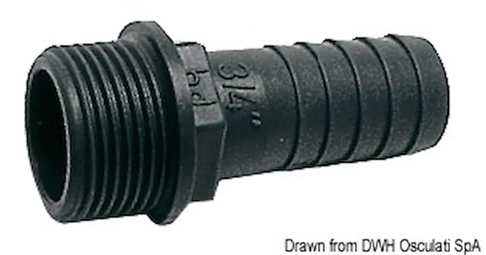 Portagomma PP maschio 1" x 25 mm Offerta Limitata