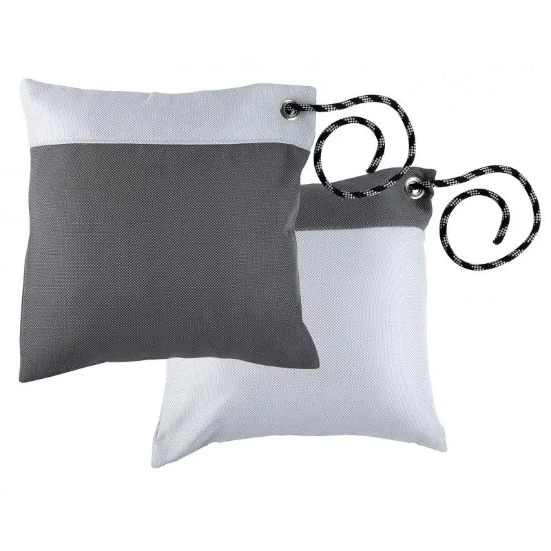Reso Gratuito SET 2 CUSCINI GRIGIO/BIANCO