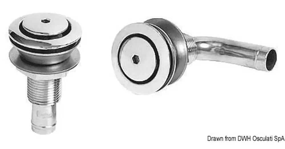 Esclusivo Sfiato inox 90° testa 45 mm