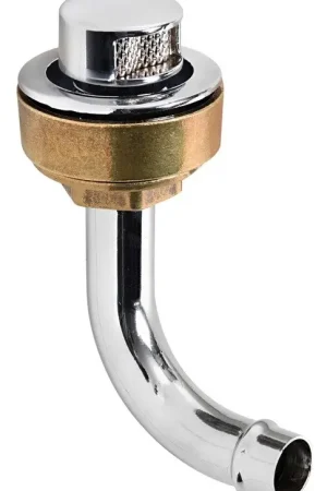 Sfiato ottone cromato 20 mm 90° destro Occasione Imperdibile