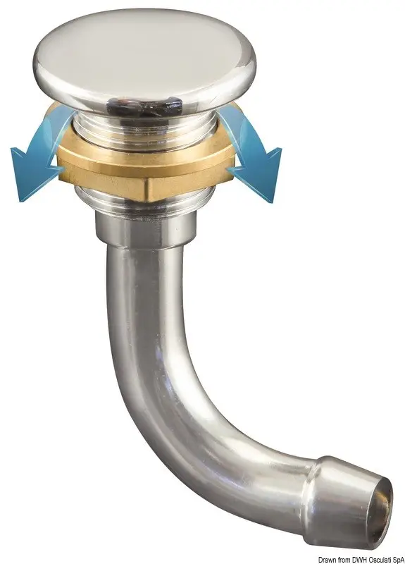 Professionale Sfiato flush 90° 19 mm