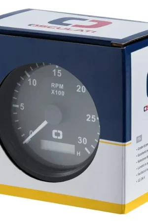 Consegna Rapida Spidometro Pitot 0-35 MPH nero/nera