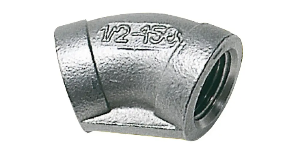Gomito inox femmina/femmina 45° 3/4" Reso Gratuito