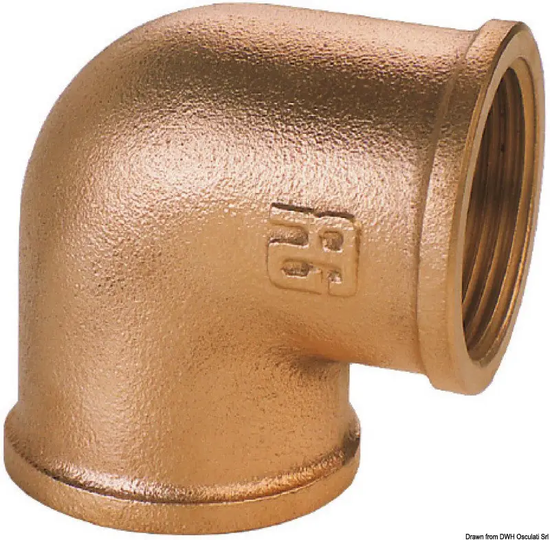 Bestseller Gomito 90° F-F in bronzo 1"