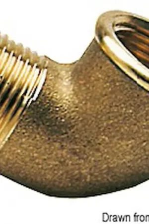 Gomito 90° ottone maschio/femmina 2" Ultimissimo Modello