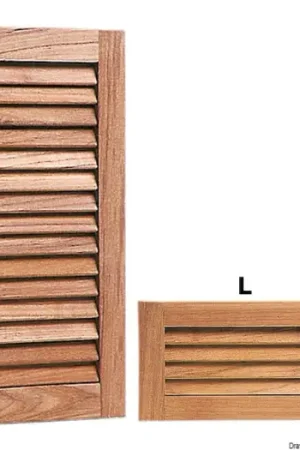 Esclusivo Griglia aereazione teak 450x235 mm