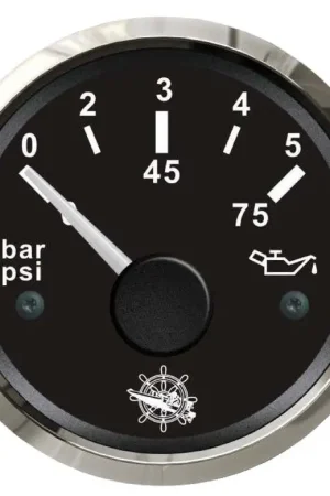 Affare Indicatore pressione olio 0/5 bar nero/lucida