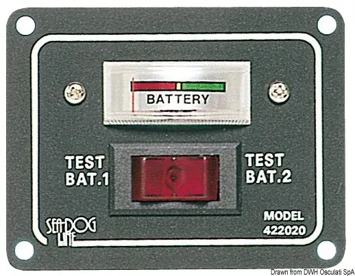 Pannello- test per 2 batterie con interruttore per azionarlo Acquista Ora