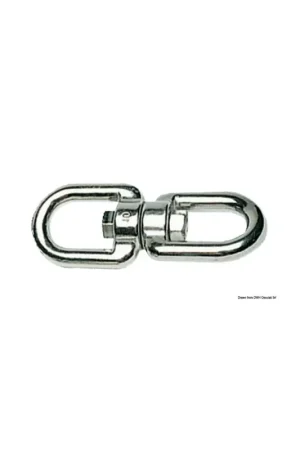 Promozione Esclusiva Girella doppio occhio inox AISI 316, 4 mm, carico rottura 450 kg