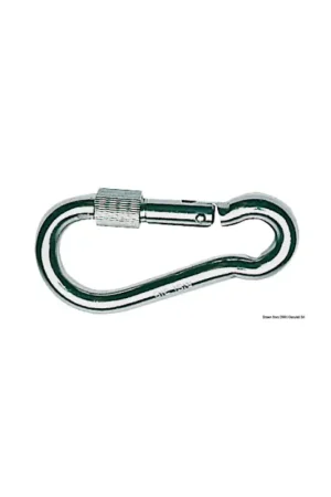 Moschettone acciaio inox AISI 316 con ghiera di fermo a vite Direttamente Dal Produttore