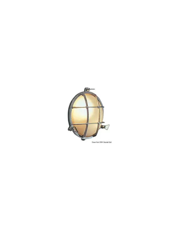 Popolare Faretto stagno Foresti e Suardi, ottone cromato, E27/BA15D max 40W