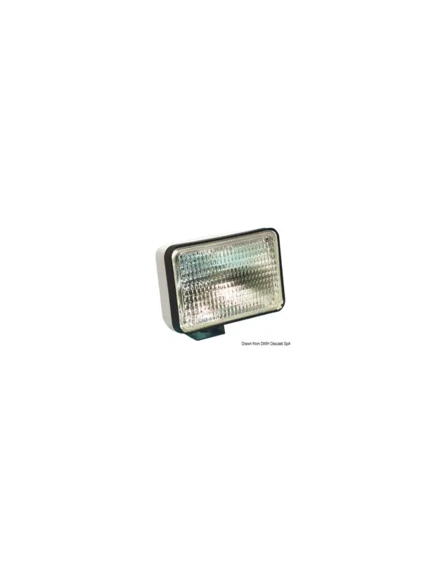Faro alogeno stagno Sealed Beam con staffa snodata inox Di Tendenza
