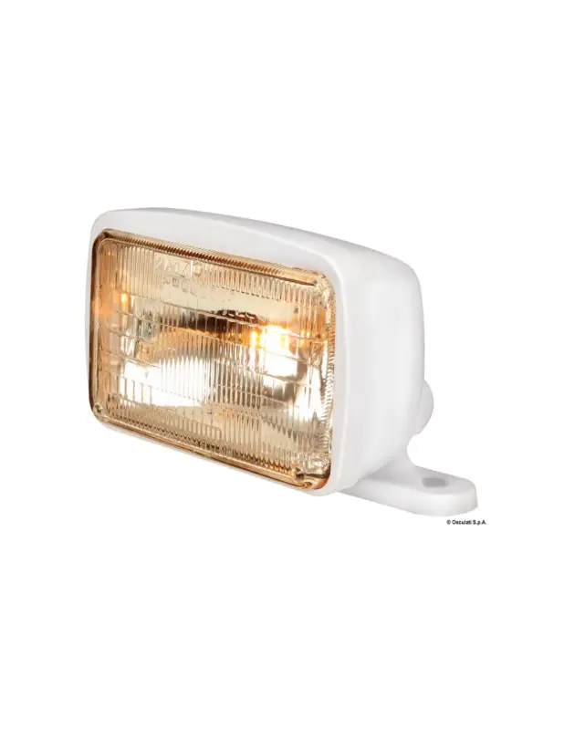 Vendita Finale Faro da roll-bar Sealed Beam doppio filamento, orientabile, ABS bianco, 12V