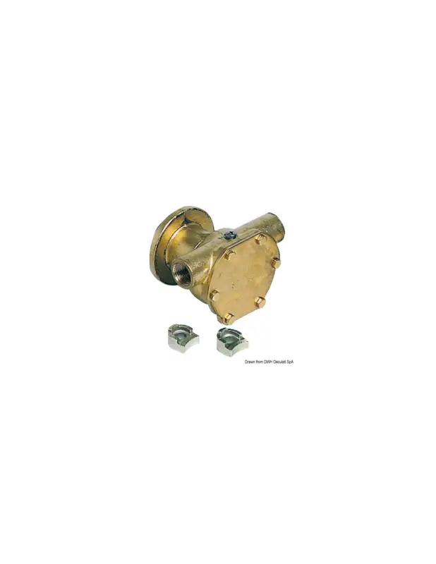 Nauco FPR236 pompa a girante flessibile in bronzo per Vetus, bocche 3/8" Prezzo Scontato