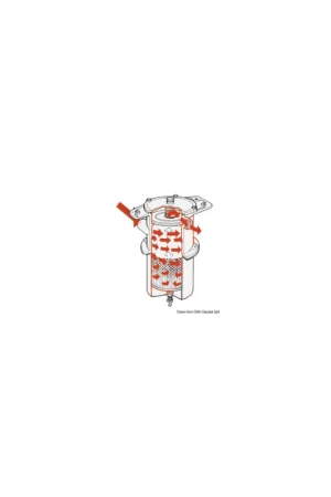 Economico Prefiltro centrifugo separatore acqua/carburante 150 micron, raccordi 3/8"