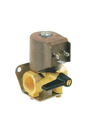 Elettrorubinetto per carburante in ottone 12V con comando manuale Offerta