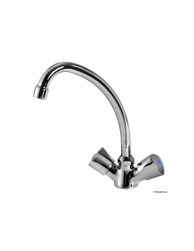 Miscelatore monoforo in ottone cromato, beccuccio girevole, H 200 mm Bestseller