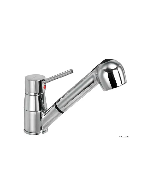 Miscelatore ceramico Diana con doccia estraibile due getti, ottone cromato Promozione Esclusiva