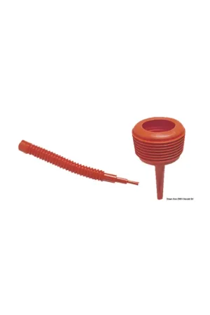 Imbuto antispruzzo doppio tubo, plastica arancione galleggiante con filtro Promozione Esclusiva