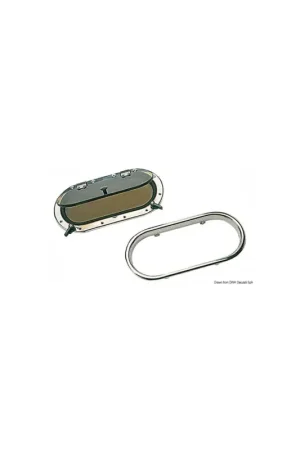 SCM oblò ovale in acciaio inox AISI 316 con controflangia Perspex Miglior Prezzo