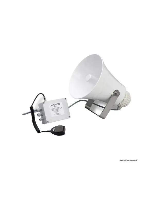Marco tromba elettronica serie EW3-M con amplificatore per grandi scafi Esclusivo