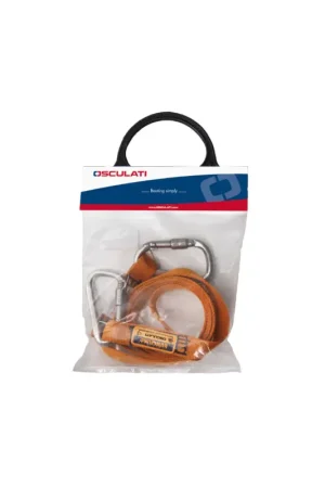Cordone ombelicale EURO Lightline con moschettoni inox a blocco di Non Perdere