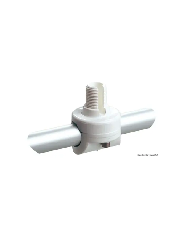 Glomex base fissa in nylon per pulpito, tubi 22/25 mm Spedizione Espresso