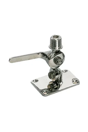 Base a doppio snodo per antenna VHF/GPS in acciaio inox, base 65x92 mm Offerta