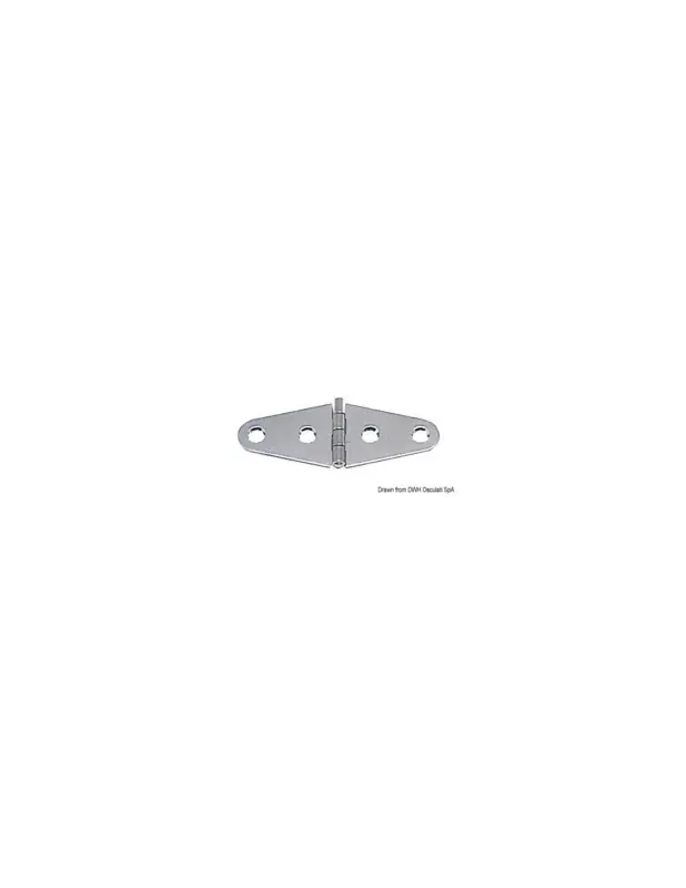 Cerniera sagomata in acciaio inox lucidato a specchio, spessore 1,7 mm Occasione Imperdibile