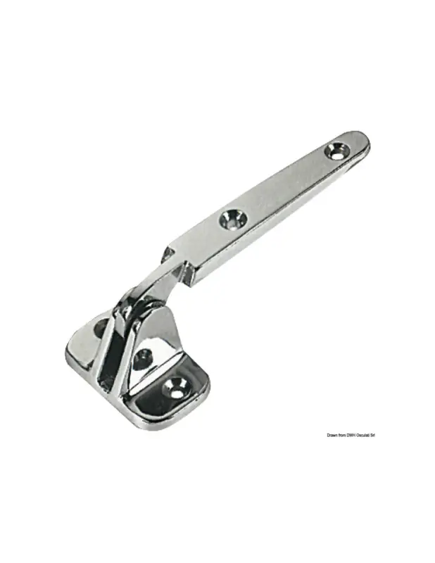 Subito Disponibile Cerniera per boccaporto in ottone cromato, 110 mm, sbalzo 40 mm