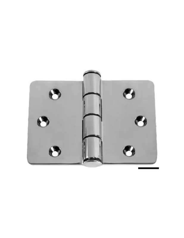 Cerniera microfusa Mega rettangolare in acciaio inox AISI 316 Non Perdere