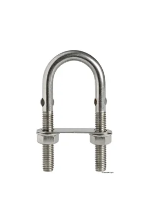 Affare Cavallotto ad U in tondino pizzicato acciaio inox AISI 304