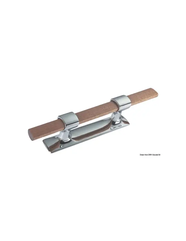 Soddisfatti O Rimborsati Bitta norvegese in ottone cromato con inserto in legno Iroko
