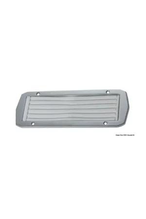 Novità Pedana poggiapiedi in ottone cromato e gomma, 230x80 mm