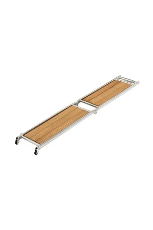 Passerella pieghevole in acciaio inox lucidato a specchio con piano in Quantità Limitata
