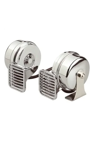 Tromba elettromagnetica bitonale Marco MT2 cromata, 116 dB, 12V 10A Quantità Limitata
