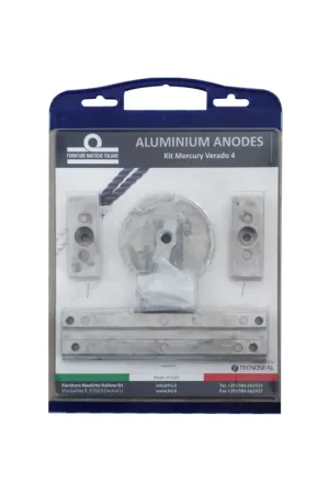 Tecnoseal kit anodi alluminio Mercury Verado 4, Optimax Miglior Prezzo