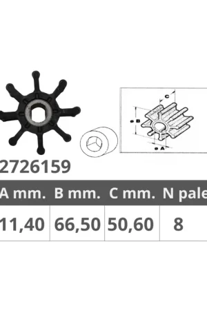 Finnord girante Mercruiser 47-862232A2, 350MAG 377MAG 496MAG 4.3L 5.0L 8.2L Ordina Subito