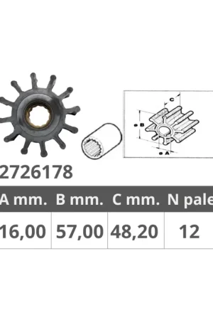 Più Venduto Girante Finnord Volvo Penta 21213664, 3593660, 3842786, 21381693